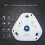 Fisheye Panorama Kamera, mit Audio,  Aussenbereich, Bewegungsmelder, 360° Blickwinkel – Bild 2