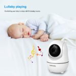 Video Babyphone mit Fernbedienung Pan-Tilt-Zoom,Zwei-Wege-Audio – Bild 6