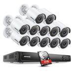 16 Kanla 4K PoE Überwachungskamera Set,12 x8mp Kamera mit 3TB hdd für Innen/Aussen, Nachtsicht