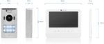 Video Türsprechanlage (für 1 Teilnehmer mit Aufzeichnungsfunktion, 720p HD, 7 Zoll (17,8 cm), LCD-Monitor – Bild 5