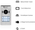 Video-Gegensprechanlage – HD – 7 Zoll LCD-Monitor – Komplett-Set – Bild 2