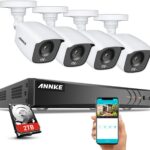 ANNKE FC800 4K Ultra HD Überwachungskamera Set mit 24/7 Vollfarb-Nachtsicht Überwachungssystem für den Aussen/Innen