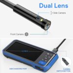 Endoskopkamera Zwei Linsen , mit 4,5 -Zoll -Farb-Bildschirm, 6 LED Licht, IP67 wasserdichte, 32GB TF Karte – Bild 2