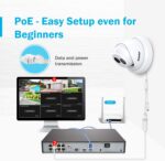 4K UHD POE Überwachungskamera Set, 8 x 8MP Video Überwachungssystem,H.265+ 8CH NVR Rekorder mit 3TB hdd – Bild 3