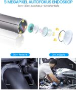 Autofokus Endoskopkamera, 5 Megapixel , 5" HD Bildschirm – Bild 2