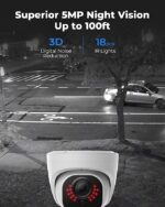 Reolink 5MP PoE IP-Kamera, Dome CCTV – Bild 4