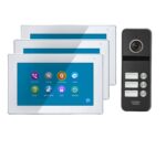 4 Draht Videogegensprechanlage, 3X7" HD Touchscreen