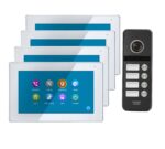 4 Draht Videogegensprechanlage mit einem 4X7 Zoll HD Touchscreen, Videoaufnahmefunktion & Nachtsicht
