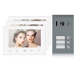 Video Türsprechanlage 3x7" Monitor,2-Draht, 3 Familienhaus – Bild 4