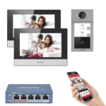 Hikvision IP Video Komplett-Set, 2 Klingeltaste inkl. app wlan