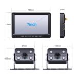 HD 1080P Kabellose Rückfahrkamera 7-Zoll-Monitor NVR ... – Bild 3