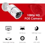 POE NVR Video 4 x 2.0MP Kamera mit 1TB Festplatte – Bild 4