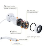 IP-Kamera PoE 2MP HD IP66 Wetterfester Aussen/Innen-Infrarot-Nachtsicht-Sicherheits-Videoüberwachung SD-Kartensteckplatz – Bild 4