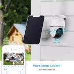 100% kabellose 4G LTE Überwachungskamera für Aussen/Innen plus gratis SIM-Karte mit 2-Wege-Audio,wiederaufladbarem Akku – Bild 7