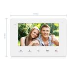 Video Türsprechanlage 1 x 7 Zoll Monitor, 2-Draht, Türstation für 1 Familienhaus Türklingel, 150° Weitwinkel-Kamera – Bild 6