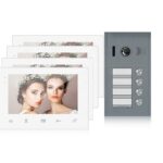 Video Türsprechanlage 4x7"Monitor, 2-Draht,  4 Familienhaus – Bild 2