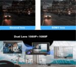 Touchscreen Dual Dashcam mit Wi-Fi und GPS, Aufnahme in Full HD mit Parkmodus und G-Sensor inklusive 32 GB SD-Speicher – Bild 7
