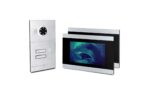Video Türsprechanlage, Aufputz-Türstation IP65, 2X 7 Zoll Monitor, Handy-App