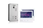 2-Draht/IP Video-Türsprechanlage Komplett-Set mit zwei Monitoren