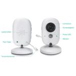 Babyphone mit Kamera, BOIFUN Babyfon, Video Überwachung mit 3.2" Digital LCD Bildschirm Wireless, VOX, Nachtsicht Baby, Wecker, Temperaturüberwachung, Gegensprechfunktion, Wiederaufladbar – Bild 5
