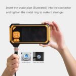 Endoskop-Inspektionskamera – wasserdichtes Endoskop mit 4.3'' LCD-Display, halbstarres Kabel, 2600 mAh Lithium-Akku – Bild 8