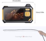 Endoskop-Inspektionskamera – wasserdichtes Endoskop mit 4.3'' LCD-Display, halbstarres Kabel, 2600 mAh Lithium-Akku – Bild 3