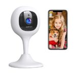 Full HD-WLAN Kamera,  mit  PIR Bewegungsmelder, Push Alarme, 2-Wege-Audio, IR Nachtsicht,  32GB SD-Karte,