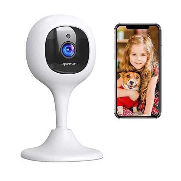 Full HD-WLAN Kamera,  mit  PIR Bewegungsmelder, Push Alarme, 2-Wege-Audio, IR Nachtsicht,  32GB SD-Karte,