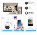 4G 5MP Kamera mit Gratis SIM-Karte für Aussen/Innen 20X Zoom, – Bild 4