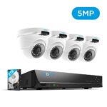 4X 5 MP Überwachungskamera Set, PoE IP Wasserfeste kamera