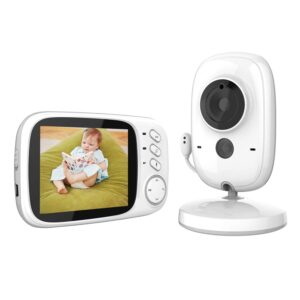 Smart Baby Monitor mit Video Überwachung Digital LCD Bildschirm Wireless, VOX, Nachtsicht, Wecker