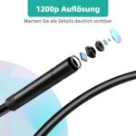 Endoskopkamera Inspektionskamera, Halbsteife Kabel 2.0mp – Bild 4