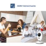 Babyphone mit Kamera und Monitor/2.4 Zoll LCD/VOX Funktion ( Schlafmodus, Nachtsicht, Temperatursensor, Schlaflieder ) – Bild 5