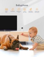 Full HD-WLAN Kamera,  mit  PIR Bewegungsmelder, Push Alarme, 2-Wege-Audio, IR Nachtsicht,  32GB SD-Karte, – Bild 6
