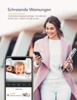 Full HD-WLAN Kamera,  mit  PIR Bewegungsmelder, Push Alarme, 2-Wege-Audio, IR Nachtsicht,  32GB SD-Karte, – Bild 3