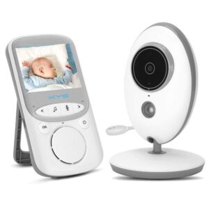 Babyphone mit Kamera und Monitor/2.4 Zoll LCD/VOX Funktion ( Schlafmodus, Nachtsicht, Temperatursensor, Schlaflieder )