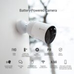 EZVIZ BC1 , 1080P Kabellose Überwachungskamera, 180 Tage Akkuleistung, PIR-Bewegungserkennung, Zwei-Wege-Audio, – Bild 2
