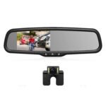 Rückfahrkamera Rückspiegel Set,IP68 wasserdicht Autokamera