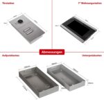 Video Türsprechanlage, IP65, 1x 7 Zoll Monitor HD-Kamera 115° – Bild 4