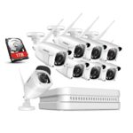 8CH Wireless Überwachungskamera System Set mit 1TB
