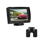 Rückfahrkamera mit Monitor, IP68 Wasserdichte AutoKamera für Einparkhilfe Rückfahrhilfe mit Stabiler Signalübertragung