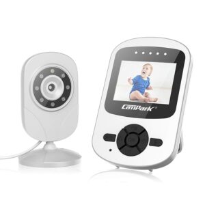 Babyphone mit Kamera und Monitor/2.4 Zoll LCD drahtlose Übertragung ( Schlafmodus, Nachtsicht, Temperatursensor)