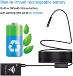 WiFi Endoskopkamera 2.0 Megapixel Halbsteife Kabel, Fernzugriff via Smartphone, Tablet – Bild 3