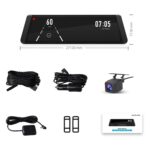 Streaming Dashcam 1080P Dual Dashcam Vorne Hinten mit GPS-Tracking, Parküberwachung, 9.35"Touchscreen mit Rückfahrkamera – Bild 9