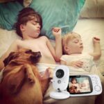 Babyphone mit Kamera, BOIFUN Babyfon, Video Überwachung mit 3.2" Digital LCD Bildschirm Wireless, VOX, Nachtsicht Baby, Wecker, Temperaturüberwachung, Gegensprechfunktion, Wiederaufladbar – Bild 7