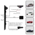 Streaming Dashcam 1080P Dual Dashcam Vorne Hinten mit GPS-Tracking, Parküberwachung, 9.35"Touchscreen mit Rückfahrkamera – Bild 8