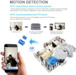 5MP WLAN Stallkamera für Innen/Aussen 5X Zoom, Weiss – Bild 3