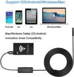 WiFi Endoskopkamera 2.0 Megapixel Halbsteife Kabel, Fernzugriff via Smartphone, Tablet – Bild 2