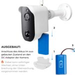 Ersatz-Akku für Funk-Kamera Akku | Batterie 6.400mAh – Bild 3