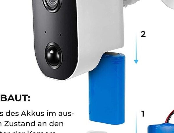 Ersatz-Akku für Funk-Kamera Akku | Batterie 6.400mAh